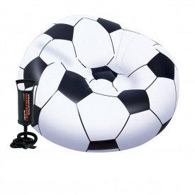 Надувное кресло Bestway 75010-1, 114 х 112 см с ручным насосом