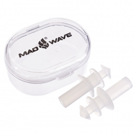 Беруши для плавания в пластиковом футляре MadWave M071501 Белый