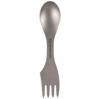 Ложка-вилка Lifeventure Titanium Spork 18 см Серый (1012-76212)