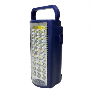 Ручной фонарь 2 в 1 аккумуляторный Almana KP-6324 24 LED с павербанком синий (1934081193)