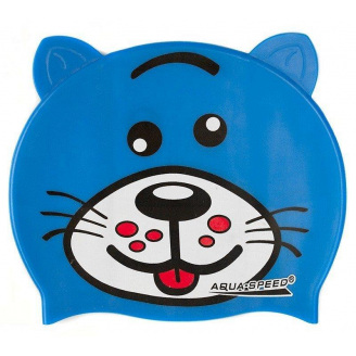 Шапочка для плавания Aqua Speed Zoo Dog Синий One Size (1000-115-dog)