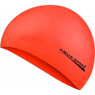 Шапочка для плавания Aqua Speed Soft Latex Оранжевый неон One Size (1000-122-75)