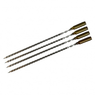 Шампура на подарок с гильзой Gorillas BBQ SKK80 45 см 4 шт (5462)