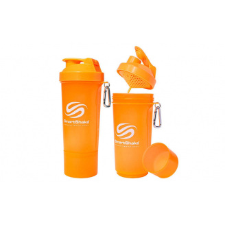 Шейкер planeta-sport 2-х камерный для спортивного питания Smart Shaker Slim FI-5054 Оранжевый