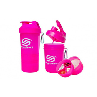 Шейкер planeta-sport 3-х камерный для спортивного питания Smart Shaker Original FI-5053 Розовый