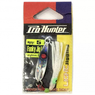 Пилькер Prohunter Fanky Jig with skirt assist hook 5g Белый (1013-9637.00.73)