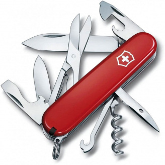 Складной нож Victorinox Climber Ukraine Красно-черный (1.3703.1.3)