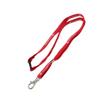 Шнурок на шею Victorinox с карабином Красный (4.1879)