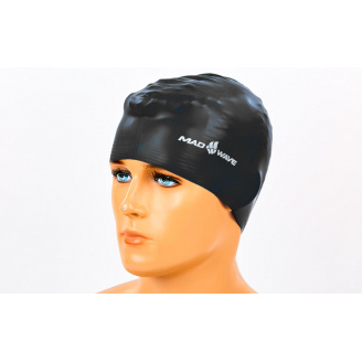 Шапочка для плавания MadWave SOLID M056501 Черный
