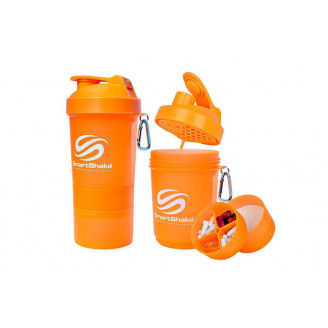 Шейкер planeta-sport 3-х камерный для спортивного питания Smart Shaker Original FI-5053 Оранжевый