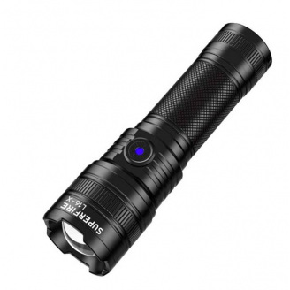 Фонарик ручной аккумуляторный SuperFire L16-T 900 Lumen IP43 Black