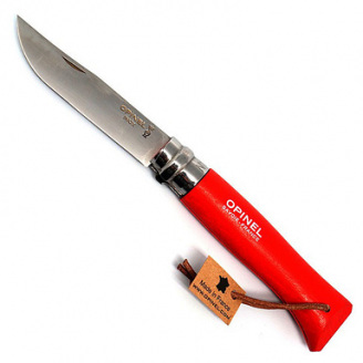 Ніж Opinel №8 Trekking (нерж-сталь) Червоний (1013-204.63.39)