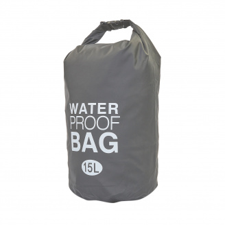 Водонепроницаемый гермомешок с плечевым ремнем SP-Sport Waterproof Bag 15л TY-6878-15 Серый