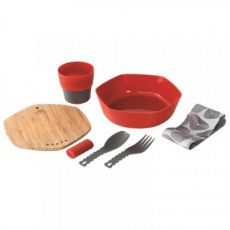 Набор пластиковой посуды Robens Leaf Meal Kit Fire (1046-690276)