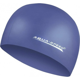 Шапка для плавания Aqua Speed MEGA 100-10 (100-10) синий Уни OSFM (5908217635464)