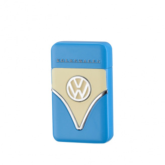 Зажигалка газовая пьезо турбо Licences VW Full Cap Metal Желто-голубая (40610124YEBLU)