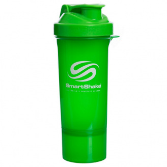 Шейкер 2-х камерный для спортивного питания SMART SHAKER SLIM FI-5054 Салатовый