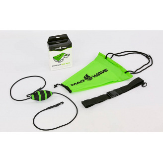 Парашют тормозной для плавания MadWave DRAG BAG M077605 Зеленый