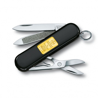 Складной нож Victorinox Classic Gold с золотым слитком весом 1 грамм (0.6203.87)