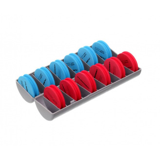 Повiдочниця фiдерна Flagman RIG BOX WHITH EVA SPOOLS (ROUND BOX) 12шт