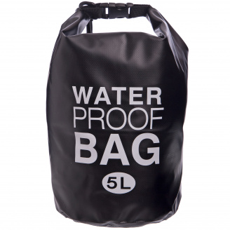 Водонепроницаемый гермомешок с плечевым ремнем SP-Sport Waterproof Bag 5л TY-6878-5 Черный