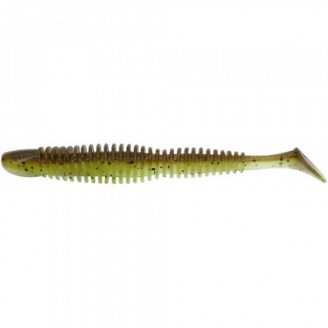 Силикон Reins Bubbring Shad 4 8 шт/уп. Зеленый/Коричневый (1013-1552.08.44)