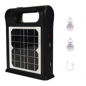Портативная система освещения CCLAMP CL-12 Фонарь с солнечной панелью + 2 LED лампы (3_03008)