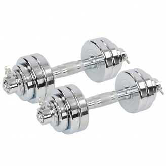 Гантели SP-Sport TA-8056-15 15кг Хром