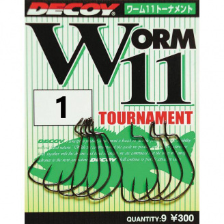 Крючок Decoy Worm 11 Tournament 01 9 шт/уп (1013-1562.00.74)