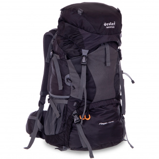 Рюкзак туристический с каркасной спинкой DTR 70+10 л G70-10 Черный