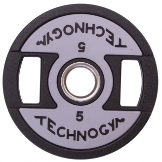 Блины диски полиуретановые TECHNOGYM TG-1837-5 5кг Черный