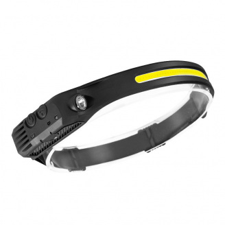 Фонарик налобный гибкий Bailong Led BL-G28+XPE+СOB аккумуляторный с ик-датчиком движения W689-1 (W689-1)