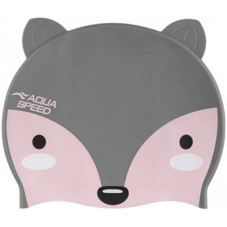 Шапка для плавания Aqua Speed Zoo Fox 9815 Лисица One Size Серый (115-26)