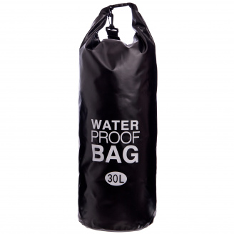 Водонепроницаемый гермомешок с плечевым ремнем SP-Sport Waterproof Bag 30л TY-6878-30 Черный
