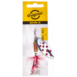 Блесна вращающаяся с бородкой LJ SPIN X LONG 04 весом 9 г (цв.SR)