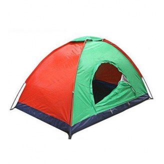 Палатка туристическая 2-х местная кемпинговая для рыбалки и отдыха No Brand Camping Spot 2х1х1.1м Зеленый с красным