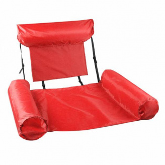 Надувное складное кресло-матрас UKC Inflatable 100 х 120 см Красный AN 30423843/1