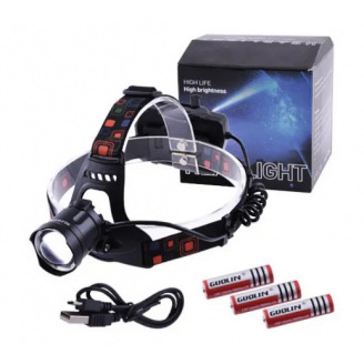 Налобный фонарь Police BL-XQ-218-HP50 Power bank 3х18650 3 режима