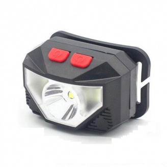 Налобный фонарик Police JY-108 CREE XPE 2хCOB Micro USB