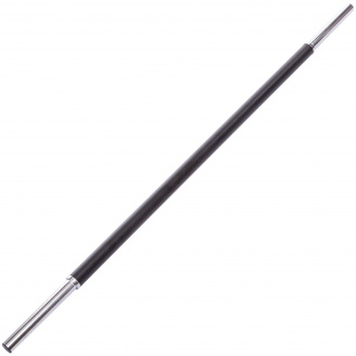 Гриф для штанги фитнес памп обрезиненный без замков Zelart TA-0925 BP3031 l-1,3 м, d-28 мм 2.5 кг Черный (SK000148)