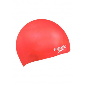 Шапочка для плавания Speedo Plain Moulded Silicone Junior Cap 8-709900004 Красный (5051746363923)