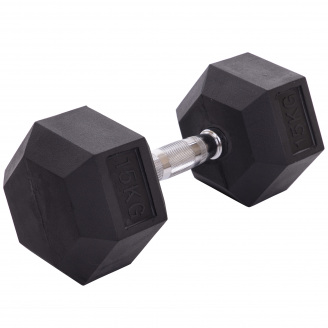 Гантель цельная шестигранная Zelart TA-2679-15 15кг 1шт