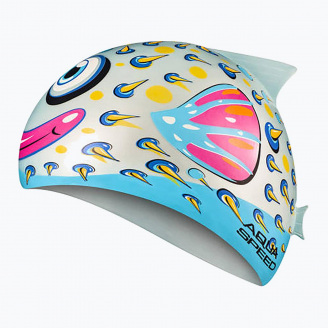 Шапка для плавания Aqua Speed Zoo Fish 8691 115-02-Fish One Size Серый (5908217686916)
