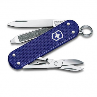Нож-брелок Victorinox Classic SD Alox Colors Minty Mint 58 мм, 5 функций, Синий (0.6221.222G)