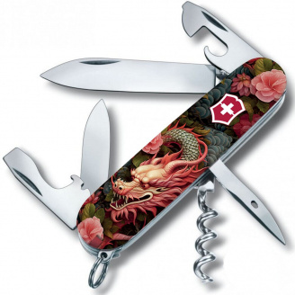 Складной нож Victorinox Spartan Zodiac 91 мм 12 функций Китайский зеленый дракон (1.3603_Z3300p)