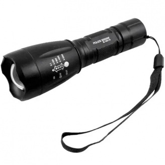 Фонарь ручной Bailong Poliсe 1891-T6 1x18650/3xAAA zoom ЗУ 220/12V Box