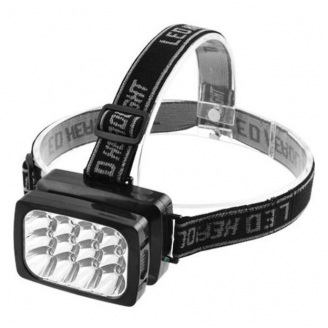 Фонарь налобный аккумуляторный Luxury 1837-12LED ЗУ 220V
