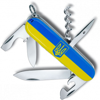 Складной нож Victorinox Spartan Ukraine Герб на флаге (1.3603.3_T3040p)
