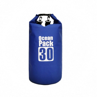 Водонепроницаемая сумка рюкзак гермомешок с шлейкой на плечо Ocean Pack 30 л Blue (5788544)