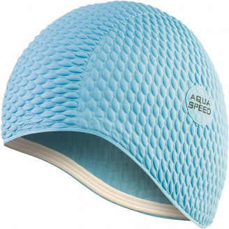 Шапочка для плавания Aqua Speed Bombastic Голубой One Size (1000-104-01)
